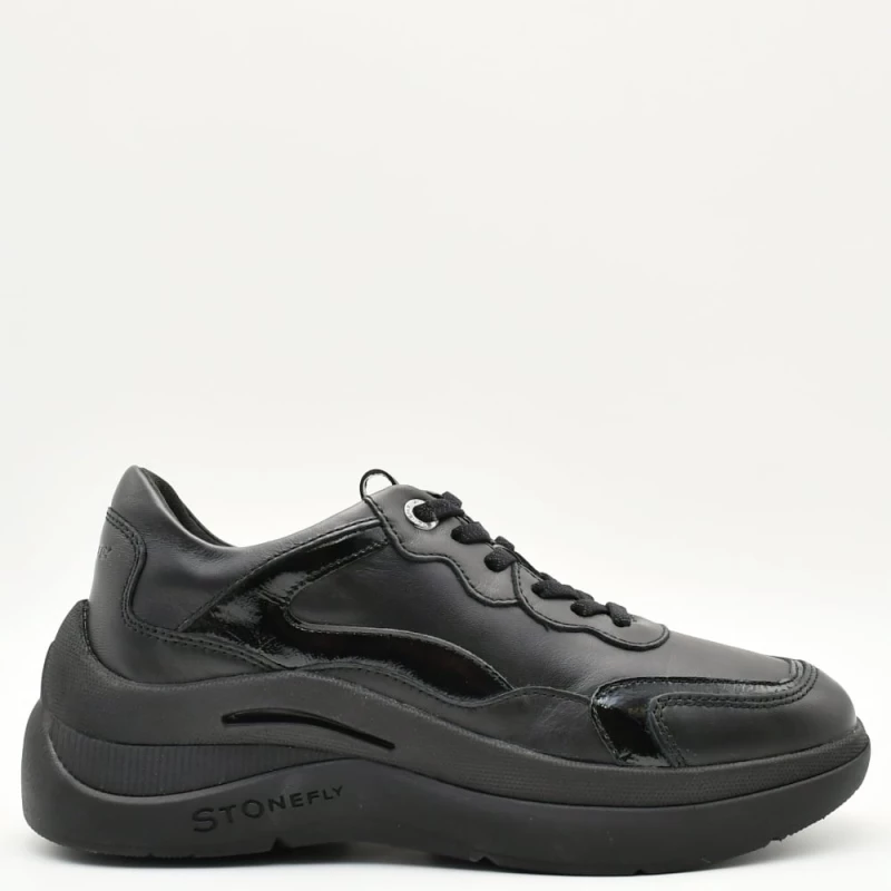 Sneakers Γυναικεία Stonefly 221676 000 Rocha 5 σε δέρμα μαύρα