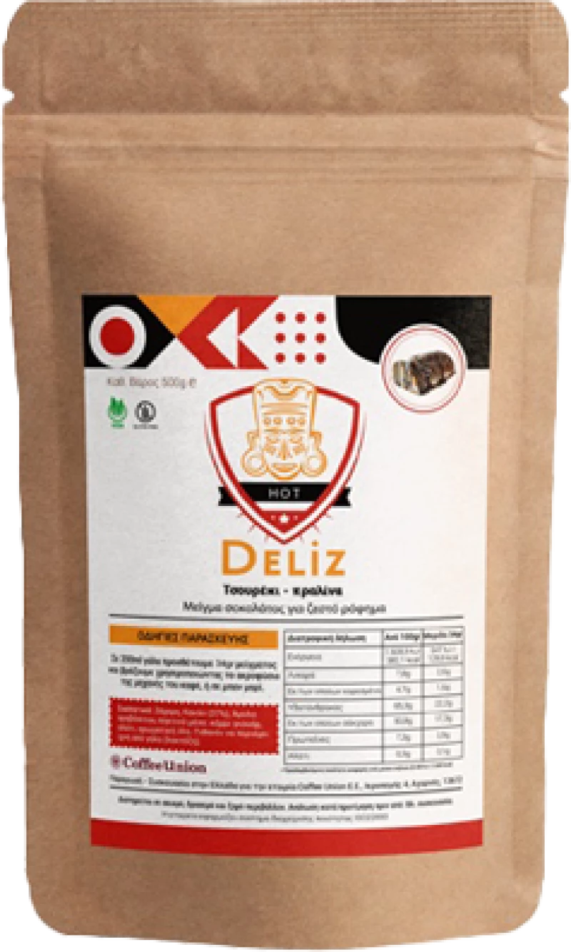 Deliz Ρόφημα Σοκολάτας 500gr / Τσουρέκι πραλίνα