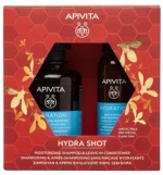 APIVITA promo hydra shot moisturizing shampoo 250ml & moisturizing leave in conditioner 100ml