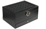 Gillian Jones - Large classic jewelry box - Black - Large / Home and Kitchen