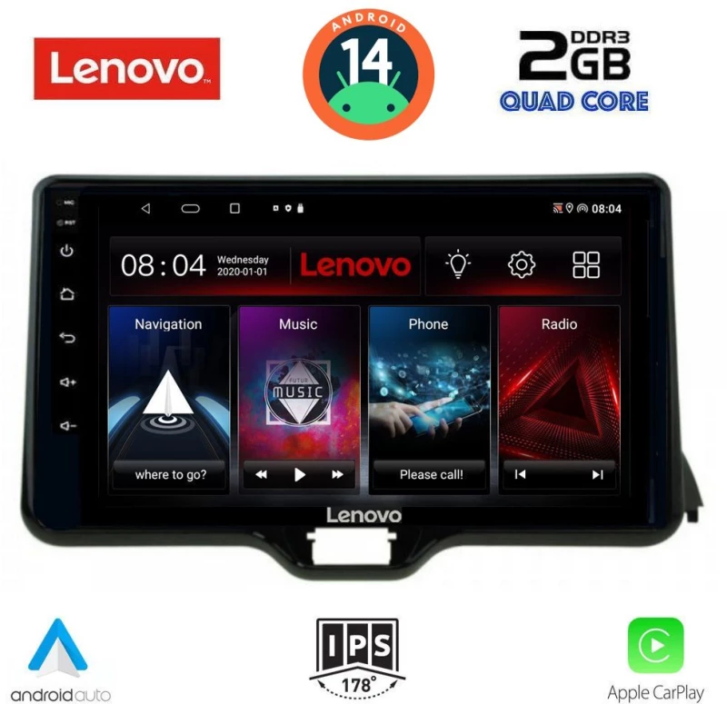 LENOVO LVD 2738_CPA (10inc) MULTIMEDIA TABLET for TOYOTA YARIS mod. 2020>