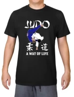 T-shirt Βαμβακερό Μαύρο JUDO A Way of Life