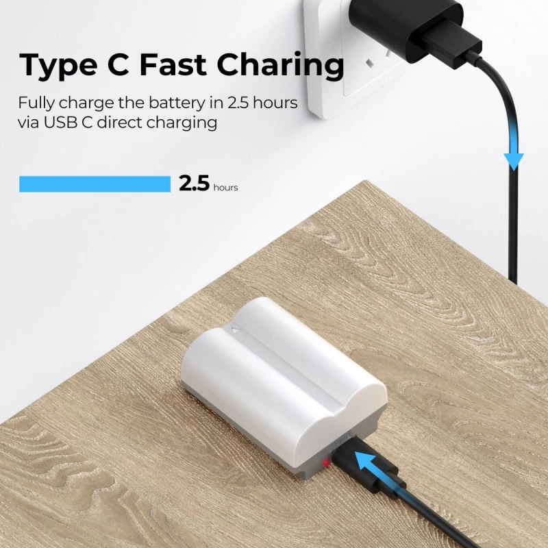 K&F Concept NP-W235 2400mAh Battery With Type-C Fast Charging, Compatible with Fujifilm (KF28.0025)