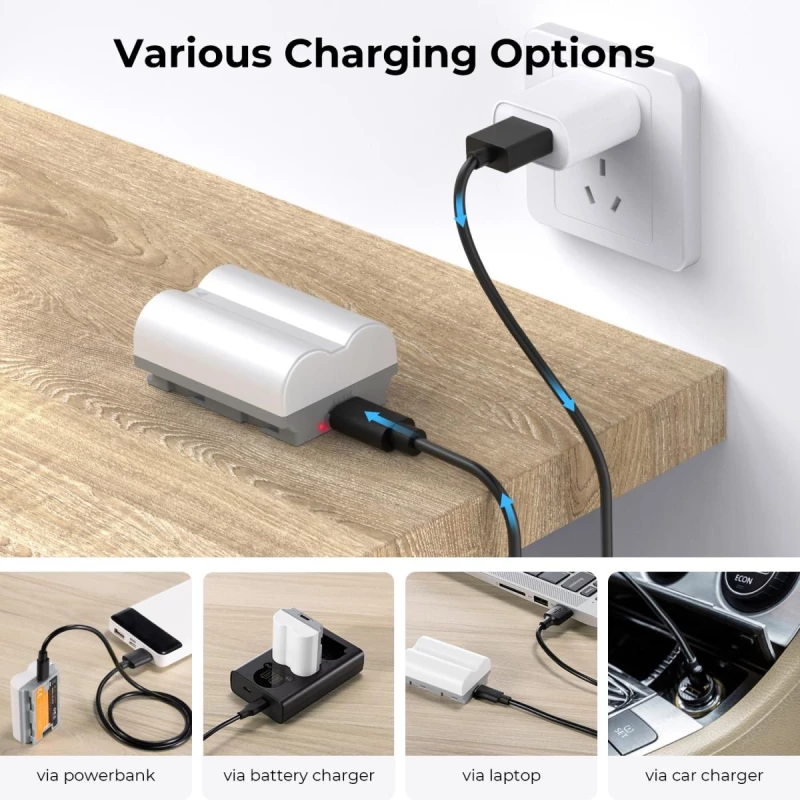 K&F Concept NP-W235 2400mAh Battery With Type-C Fast Charging, Compatible with Fujifilm (KF28.0025)