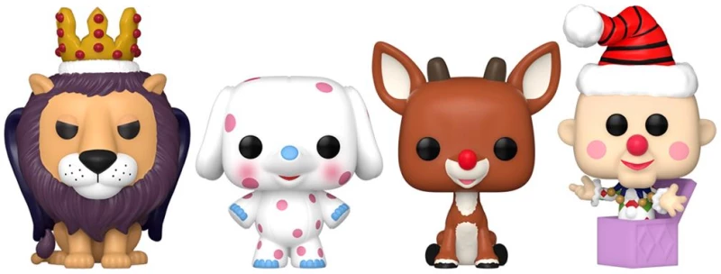Funko Pocket Pop! 4-Pack: Rudolph The Red-Nosed Reindeer - Happy Holidays Vinyl Figures