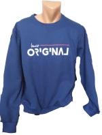 Μπλούζα φούτερ με λαιμόκοψη ORIGINAL 1510 Μπλε