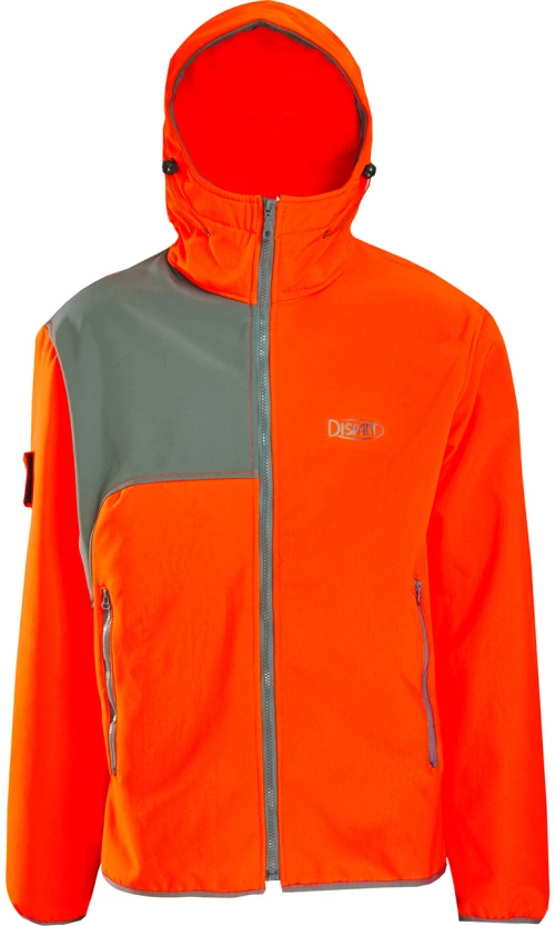 Dispan Jacket Softshell Πορτ./Γκρι με Τσαντάκι VHF στη Τσέπη - Χακί