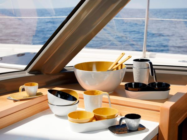 Marine Business-Σετ Ορεκτικών από Μελαμίνη Lombok Black 27x9x3cm (3 Τεμ.)