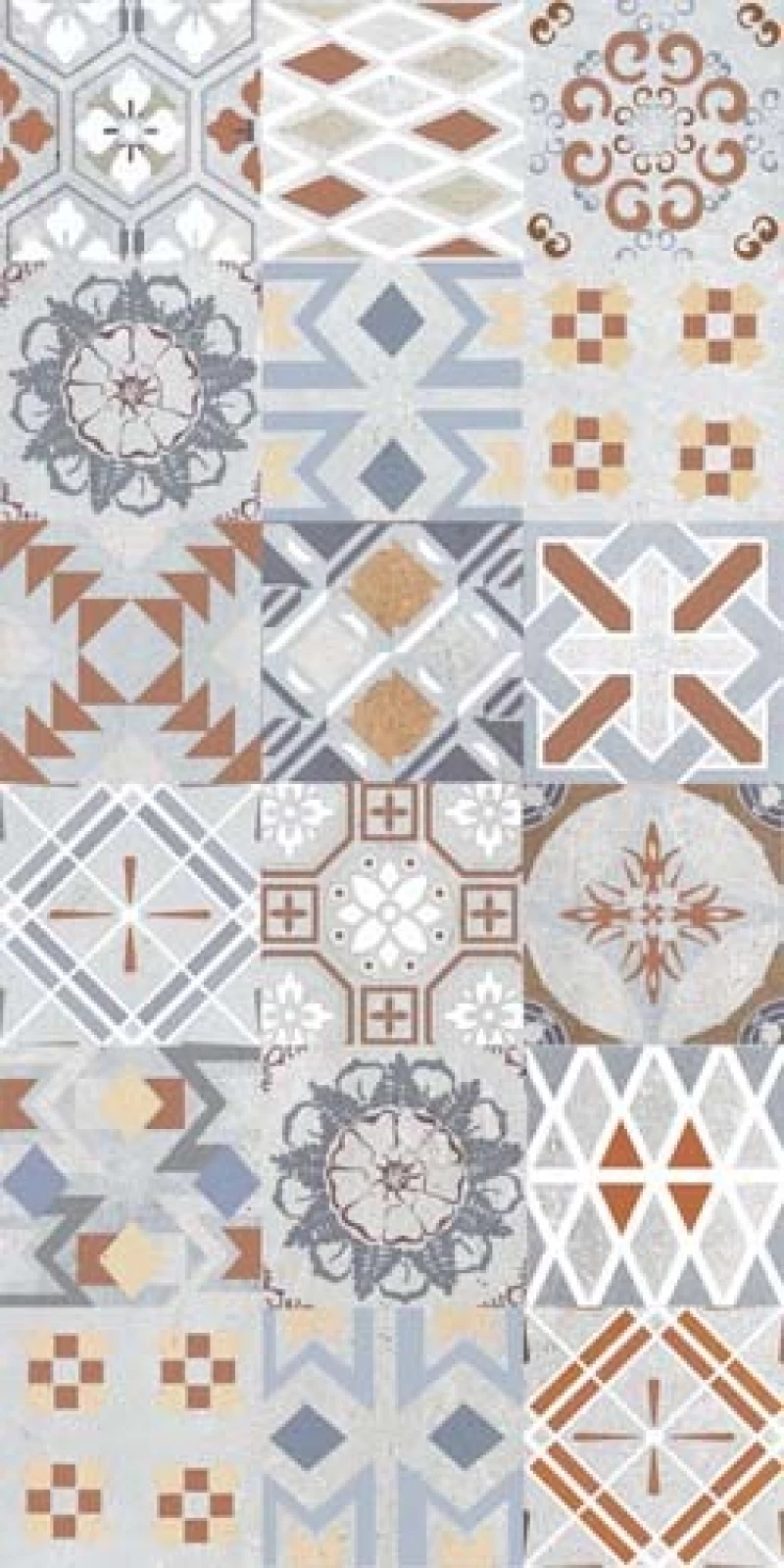 Πλακάκι Azteka 30x60 Γκρι Ματ Decor Patchwork