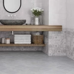 Πλακάκι Μπάνιου Abitare Dark Grey 5968 25x40 Σκούρο Γκρι Ματ