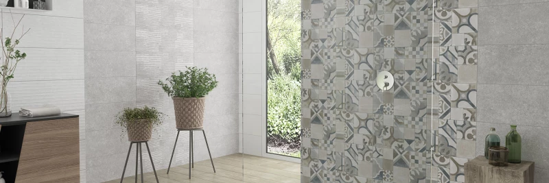 Πλακάκι Μπάνιου Corona Light Grey 25,5x75,5 Ανοιχτό Γκρι Ματ 4710