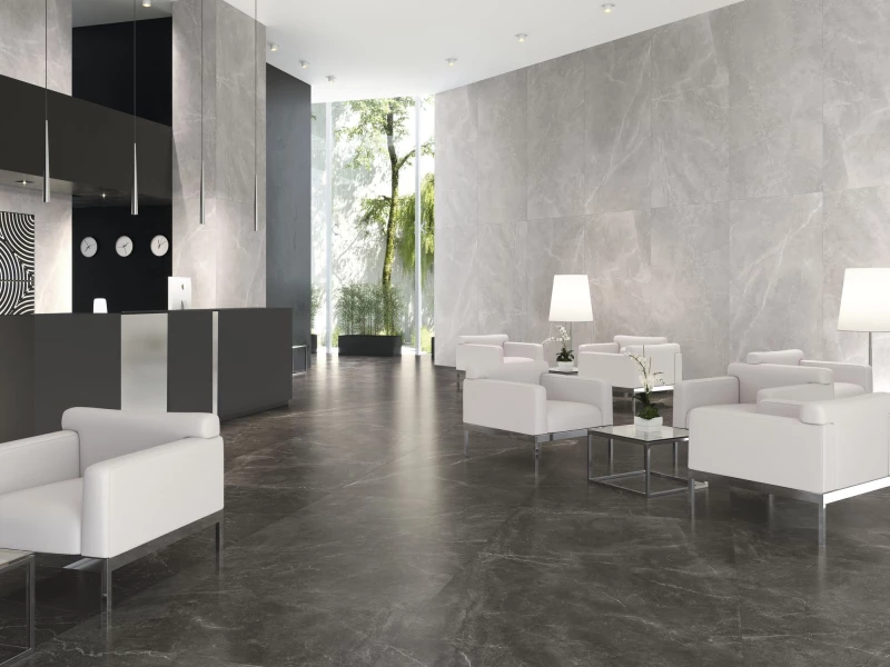 Πλακάκι Bayona Silver (Aνοιχτό Γκρι) Natural 60Χ120 Ματ Μαρμαριζέ
