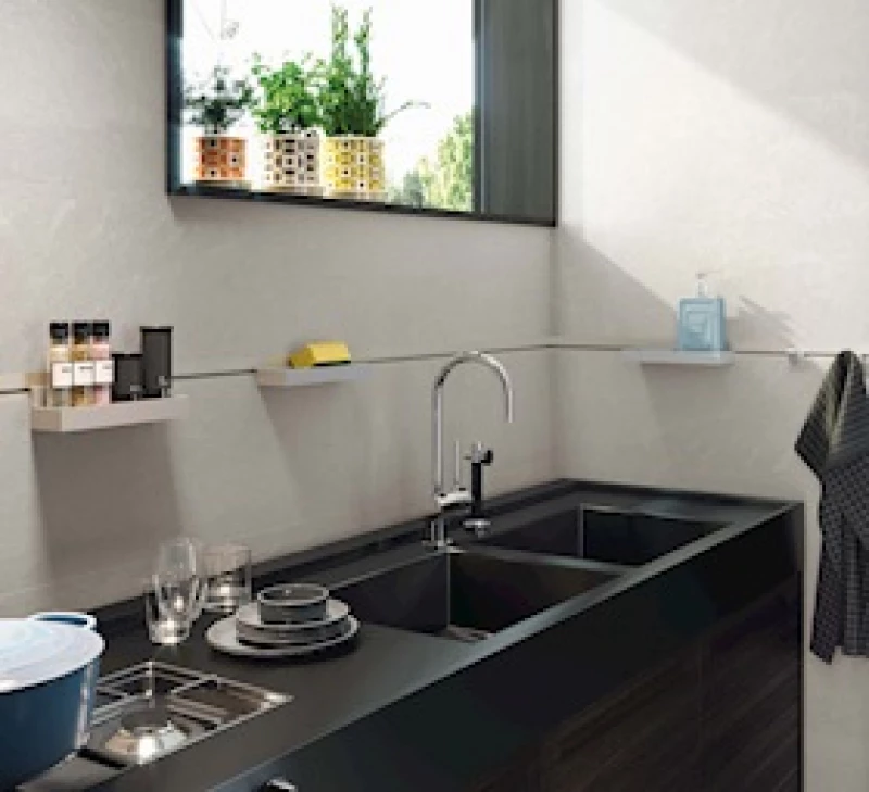 Πλακάκι 8201 Perla 33.3x80 cm Γκρι Ανοιχτό Ματ Porcelanite Dos