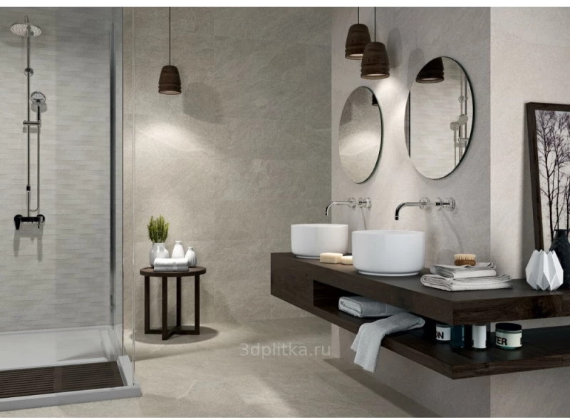 Πλακάκι 8201 Perla 33.3x80 cm Γκρι Ανοιχτό Ματ Porcelanite Dos