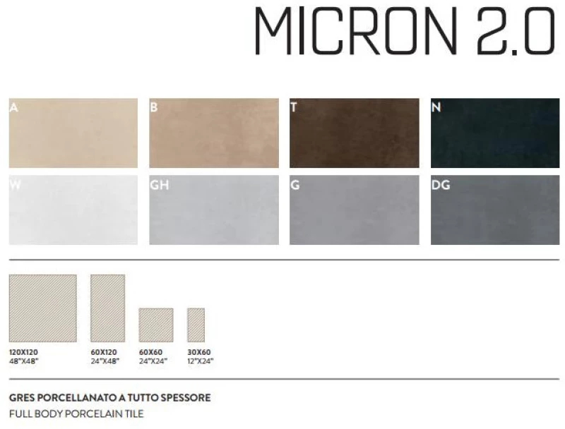 Πλακάκι Micron White 60Χ120 Λευκό Ματ Imola ceramica m2.0 12W