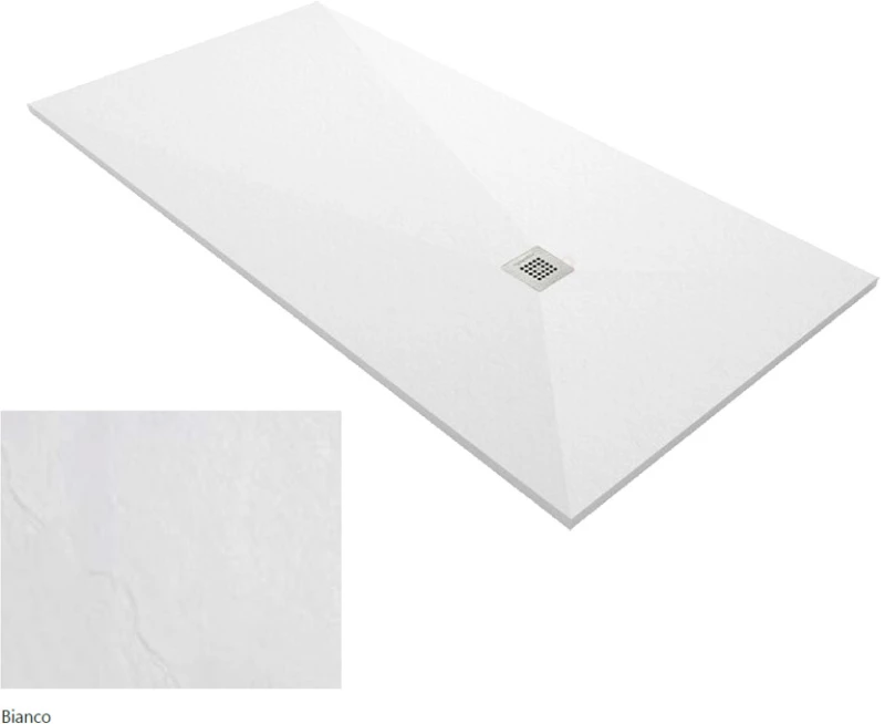 Ντουζιέρα Ορθογώνια Karag Pietra 90X170 Λευκή