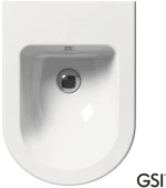 Μπιντέ Κρεμαστό Πορσελάνης GSI Pura 55cm 8865 Λευκό