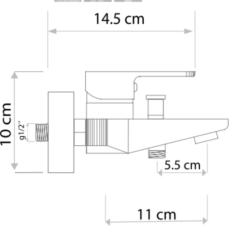 Μπαταρία Λουτρού Σετ Forte Mix M2401 Chrome