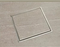Σχάρα Ντουζ με σιφώνι Elit Tema Ιnox 10Χ10 Inox Χρωμέ 93510 για Επικάλυψη με πλακάκι