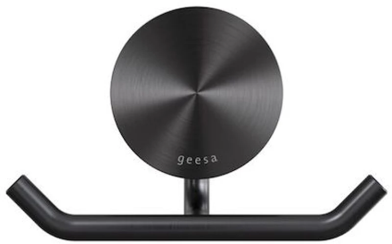 Επίτοιχο Άγκιστρο Διπλό Geesa Opal 7215-411 Black Brushed