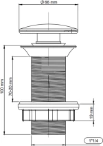 Μπαταρία Νιπτήρος Forte Mix M1622 Chrome