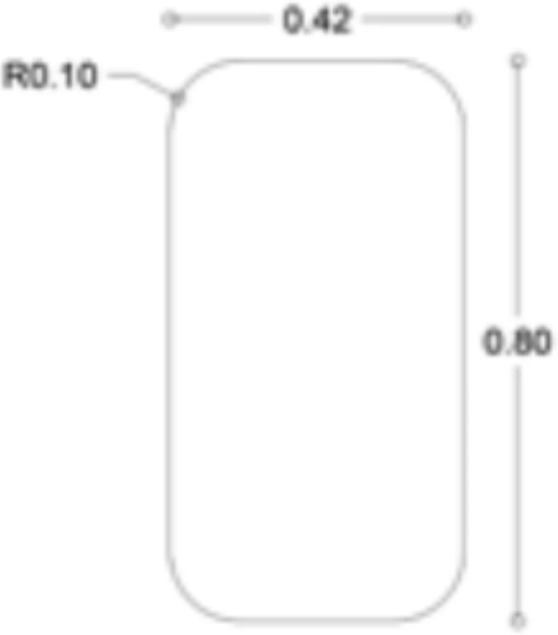 Κρεμαστός Καθρέπτης Iron Curved Wall Slim 42x80 εκ. χωρίς Led Bronze (Μπρονζέ)