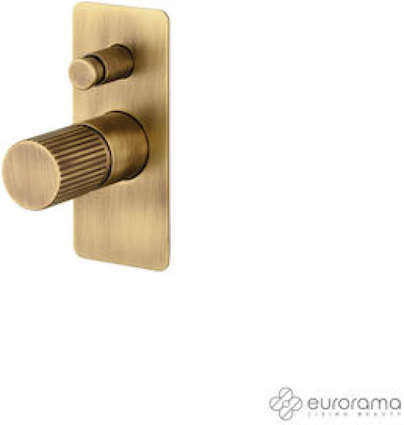 Μίκτης Εντοιχισμού 2 Εξόδων Eurorama Oso 178030SL-221 Bronze Brushed