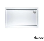 Ντουζιέρα Παραλληλόγραμμη Ακρυλική Sirene Extra Flat E14080-300 140x80x5.5cm Λευκή