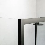 Ευθύγραμμη Καμπίνα Ντουζιέρας Devon Flow Slider 167-171x195cm Clear Glass SL2F170C-400 Black Matt