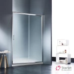 Ευθύγραμμη Καμπίνα Ντουζιέρας Starlet Slider 1+1 131-134 x 180 cm Fabric Χρωμέ