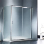 Ευθύγραμμη Καμπίνα Ντουζιέρας Starlet Slider 1+1 131-134 x 180 cm Fabric Χρωμέ