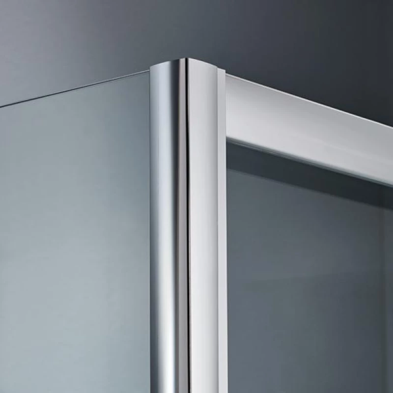 Ευθύγραμμη Καμπίνα Ντουζιέρας Starlet Slider 1+1 144-147 x 180 cm Fabric Χρωμέ