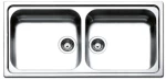 Νεροχύτης Ένθετος Ανοξείδωτος Apell Linear 100Χ50 8540-112 Inox Σαγρέ