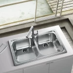 Νεροχύτης Ένθετος Apell Anniversario 8380-112 79x50 Inox Σαγρέ