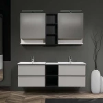 Βάση Επίπλου Μπάνιου Mabo Olia 70 cm Laminate Με Νιπτήρα Slim