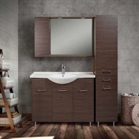 Καθρέπτης Επίπλου Μπάνιου Με Ντουλάπι Mabo Economy 75 cm Laminate