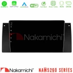 Nakamichi NAM5260 Series 4Core Android12 4+64GB BMW 5 Series (E39) / X5 (E53) Navigation Multimedia Tablet 9" Με Carplay & Android Auto