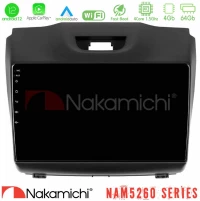 Nakamichi NAM5260 Series 4Core Android12 4+64GB Isuzu D-MAX 2012-2019 Navigation Multimedia Tablet 9" Με Carplay & Android Auto