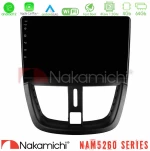Nakamichi NAM5260 Series 4Core Android12 4+64GB Peugeot 207 Navigation Multimedia Tablet 9" Με Carplay & Android Auto