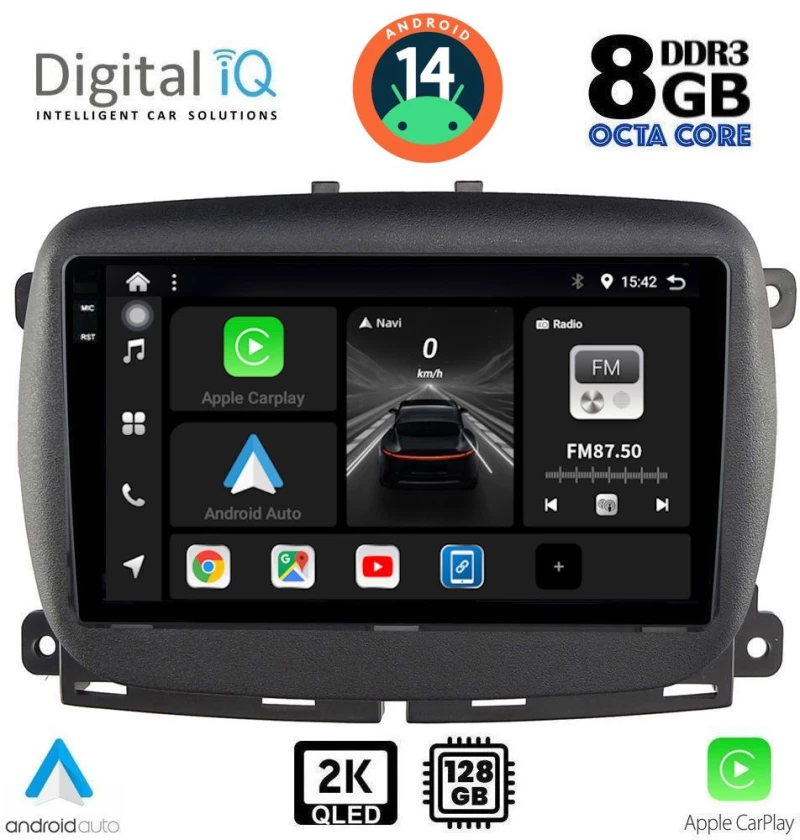 DIGITAL IQ BXF 8131_CPAA (9inc) MULTIMEDIA TABLET for FIAT 500 mod. 2016>