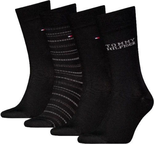 Tommy Hilfiger Κάλτσες Μαύρο 4 Τεμάχια 701229780-002 BLACK