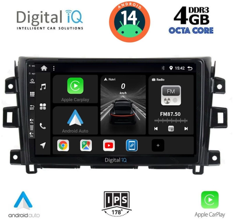 DIGITAL IQ BXF 6455_CPAA (9inc) MULTIMEDIA TABLET for NISSAN NAVARA mod. 2016>