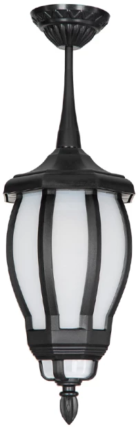 GloboStar® VERDI 203-0232 Vintage Κρεμαστό Φωτιστικό Φαναράκι Μονόφωτο 1 x E27 IP44 Μαύρο Πλαστικό Σώμα - Μ17 x Π17 x Υ52cm
