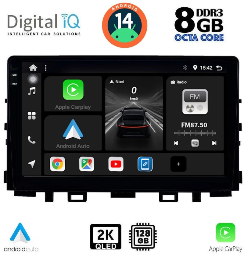 DIGITAL IQ BXF 8316_CPAA (9inc) MULTIMEDIA TABLET for KIA RIO mod. 2018> – STONIC mod. 2017>