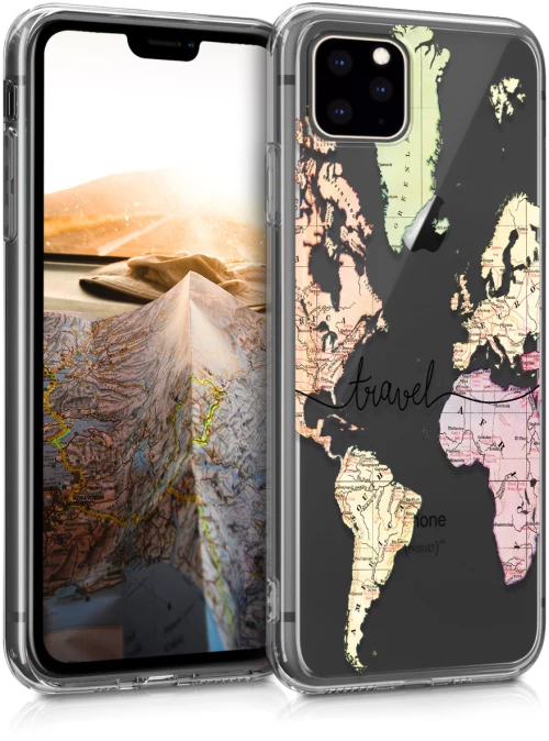 KW Θήκη Σιλικόνης iPhone 11 Pro -  Black / Multicolor / Transparent (49792.02)