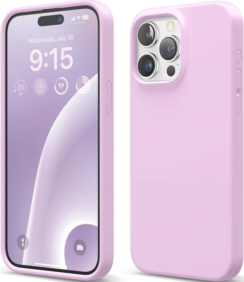 Elago Silicone Case - Premium Θήκη Σιλικόνης Apple iPhone 15 Pro Max - Light Lilac (ES15SC67PRO-LLIL)