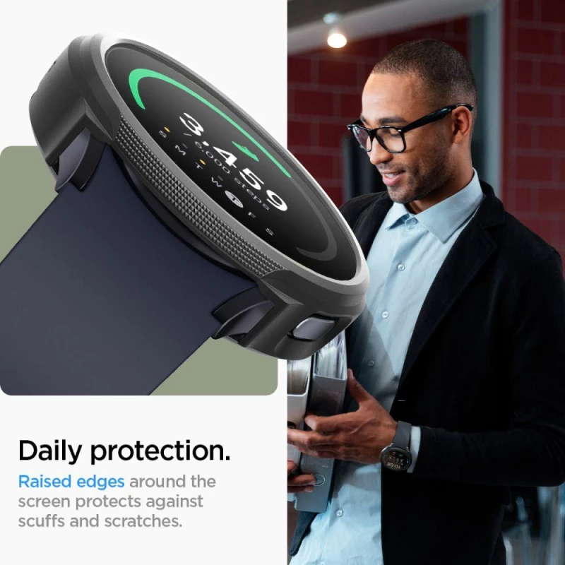 Spigen Liquid Air - Θήκη Σιλικόνης Samsung Galaxy Watch 7 40mm - Matte Black (ACS07899)