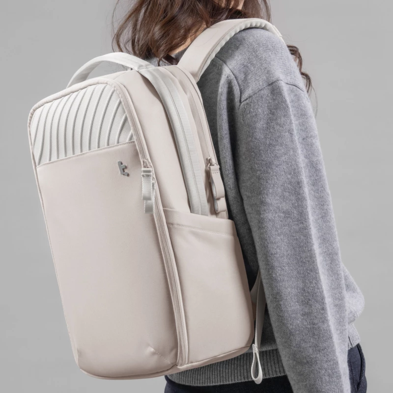 Tomtoc Voyage-T50 Laptop Backpack - Σακίδιο / Τσάντα Πλάτης & Μεταφοράς Laptop έως 15.6" & Tablet έως 12.9" - 20L - White (T50M1W1)