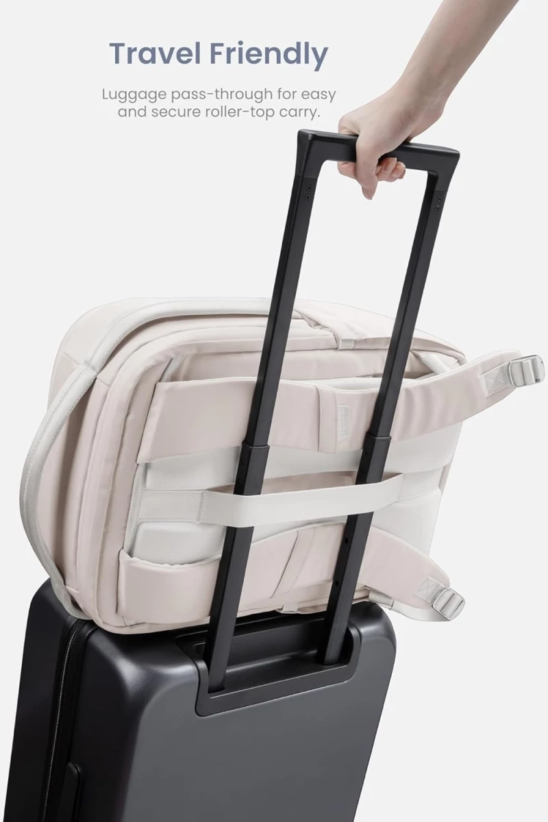 Tomtoc Voyage-T50 Laptop Backpack - Σακίδιο / Τσάντα Πλάτης & Μεταφοράς Laptop έως 15.6" & Tablet έως 12.9" - 20L - White (T50M1W1)