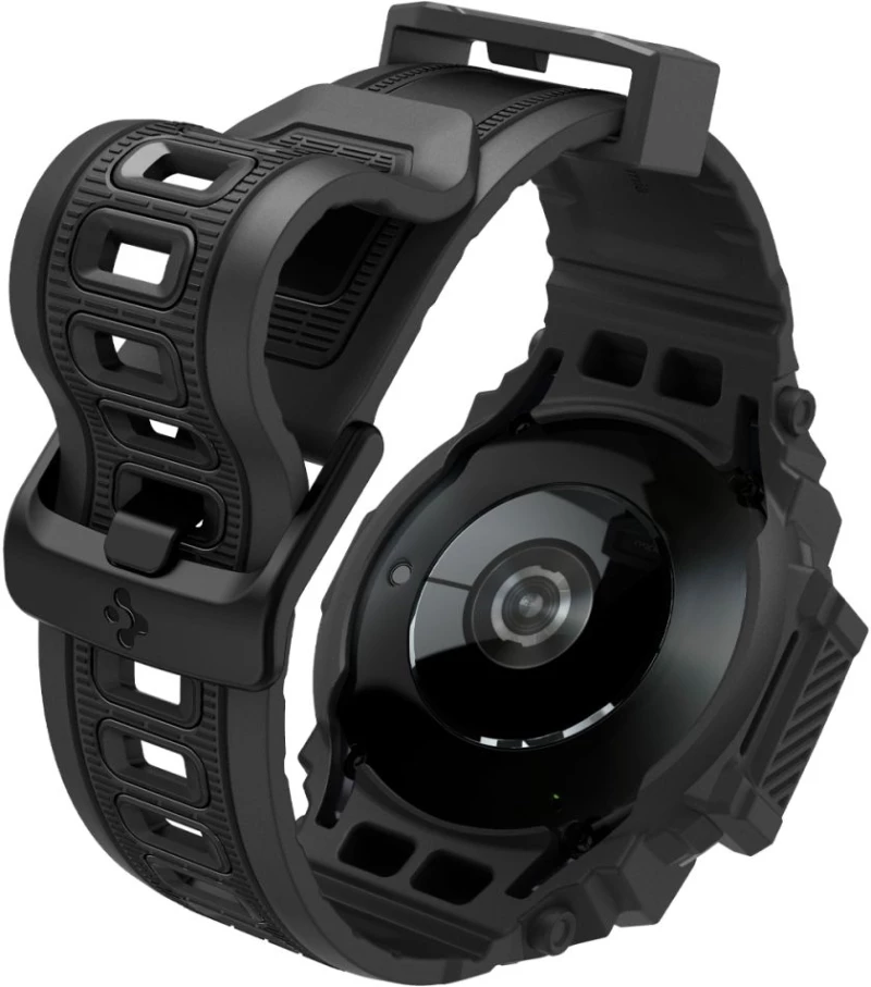 Spigen Rugged Armor Pro - Unibody Θήκη Σιλικόνης - Samsung Galaxy Watch 7 40mm - Matte Black (ACS08336)